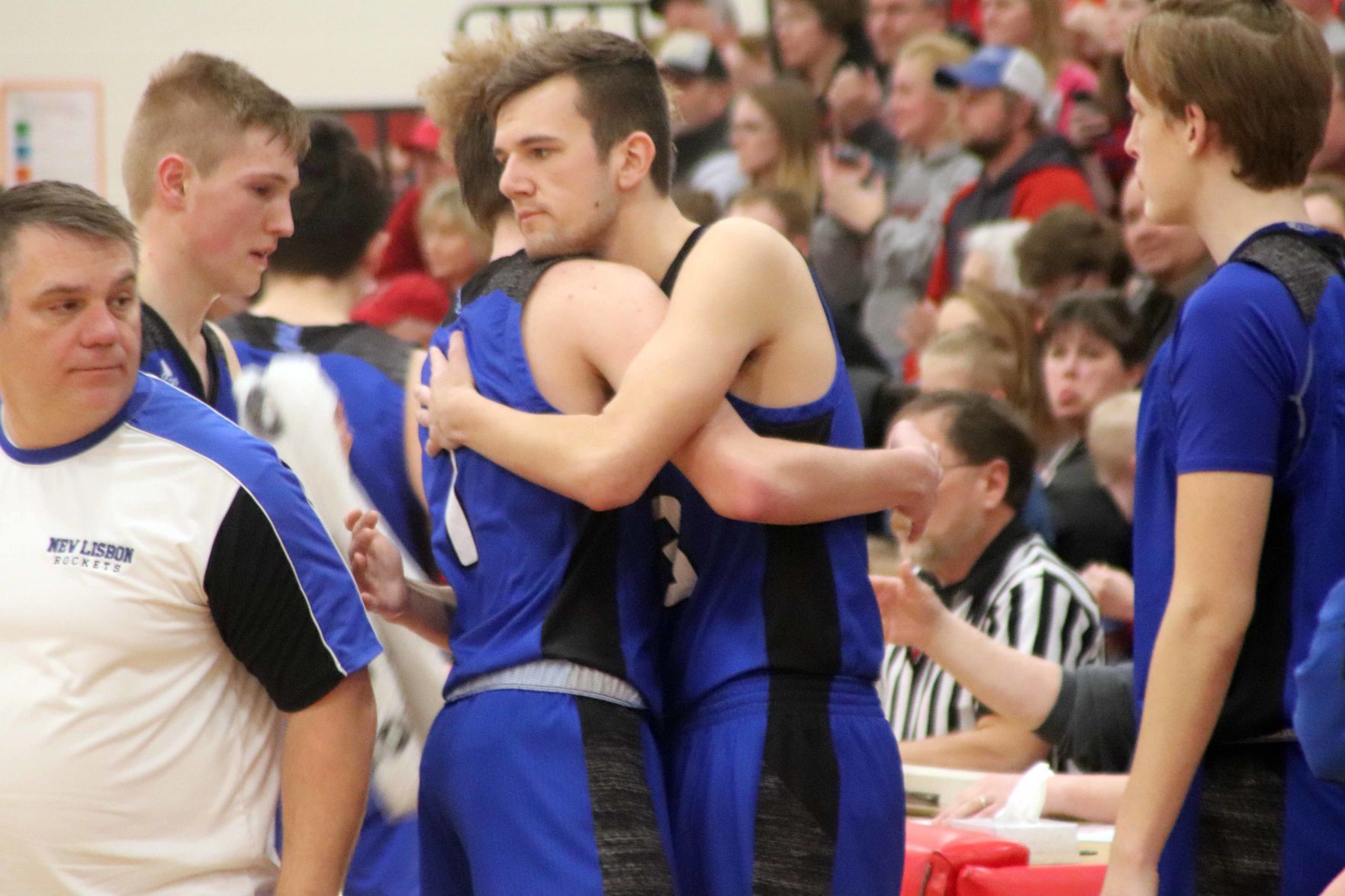 New Lisbon at Bangor boys basketball regional (3-2-19)